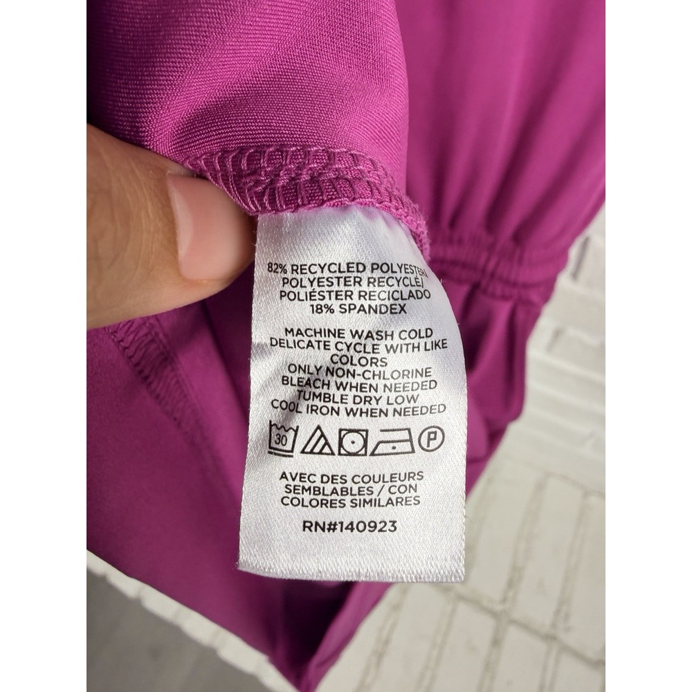 Lou & Grey Luvstretch Dress Small Pink Drawstring Waist Pockets Athleisure - Picture 4 of 5